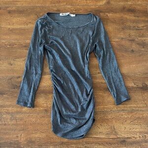 Michael Stars Gray 3/4 Sleeve Top